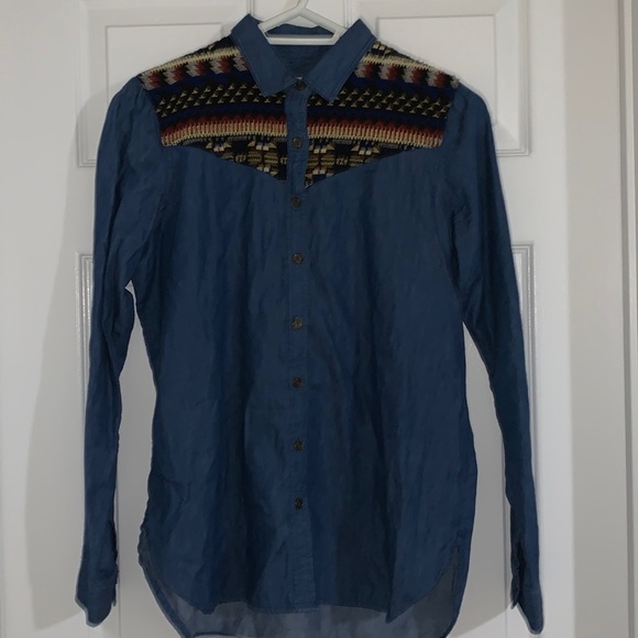 Denim button up shirt - Picture 1 of 3